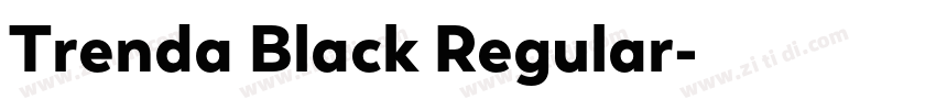 Trenda Black Regular字体转换